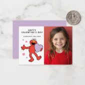 Sesame Street | Elmo Heart Photo Valentine ノートカード (正面/裏面インサイチュ)