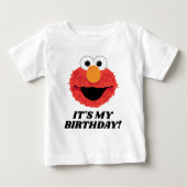 Sesame Street | Elmo It's My Birthday ベビーTシャツ (正面)