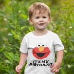 Sesame Street | Elmo It's My Birthday ベビーTシャツ<br><div class="desc">Celebrate your child's Birthday with this cute "It's My Birthday" shirt featuring Elmo! Personalize by adding your custom text!</div>