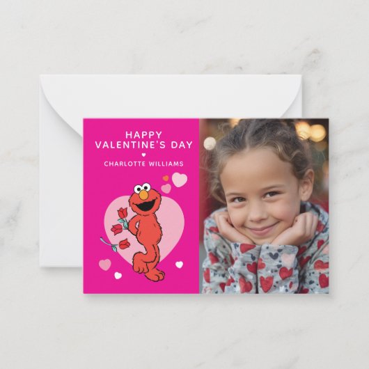 Sesame Street | Elmo Photo Valentine ノートカード (正面)