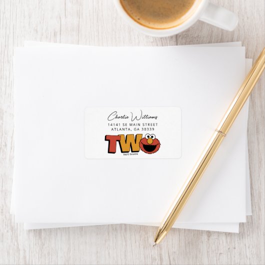 Sesame Street | Elmo - Second Birthday Label ラベル (インサイチュ)