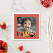 Sesame Street | Elmo - Second Birthday Napkins スタンダードカクテルナプキン (インサイチュ)