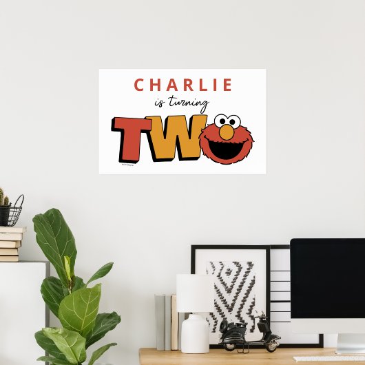 Sesame Street | Elmo - Second Birthday Poster ポスター (ホームオフィス)