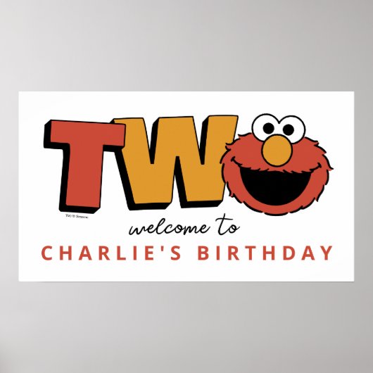 Sesame Street | Elmo - Second Birthday Poster ポスター (正面)