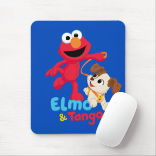 Sesame Street   Elmo & Tango Running マウスパッド