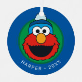 Sesame Street Elmo Winter Elmo Beanie メタルオーナメント (正面)