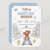Sesame Street - Elmo's First Rodeo Birthday 招待状 (正面/裏面)