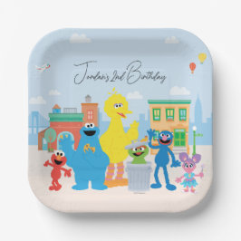 Sesame Street Friends Kids Birthday ペーパープレート