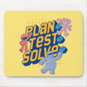 Sesame Street | Mecha Builders Plan Test Solve マウスパッド (正面)