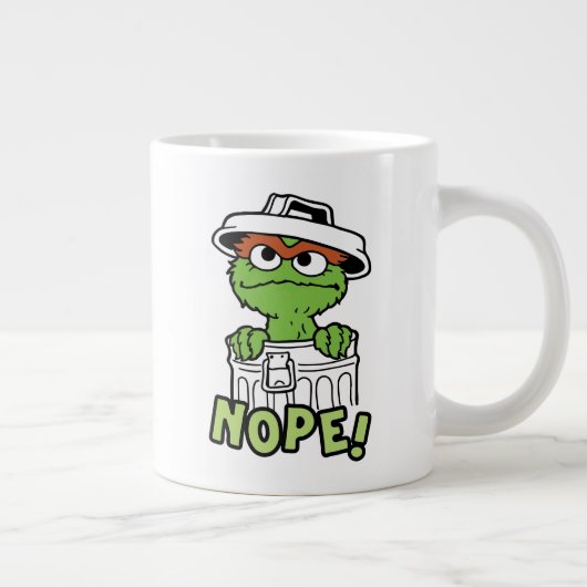 Sesame Street | Oscar the Grouch Nope! ジャンボコーヒーマグカップ (右)