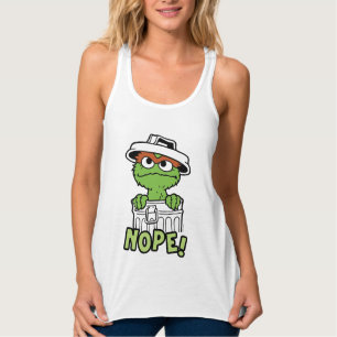 Sesame Street Oscar the Grouch Nope! タンクトップ