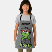 Sesame Street | Oscar the Grouch Nope! | Add Name エプロン (インサイチュ)