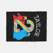 Sesame Street Pals Chalkboard Rainbow 2nd Birthday フリースブランケット (正面(横))