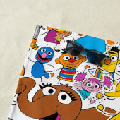 Sesame Street Pals Doodley Pattern ビーチタオル (インサイチュ)