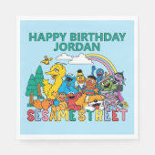 Sesame Street | Rainbow Wave スタンダードランチョンナプキン (正面)