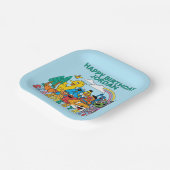 Sesame Street | Rainbow Wave ペーパープレート (傾斜あり)