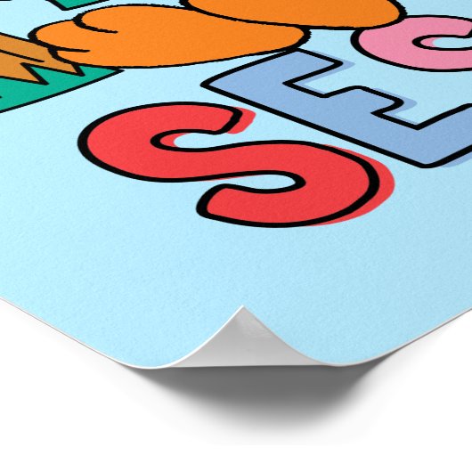 Sesame Street | Rainbow Wave ポスター (角)