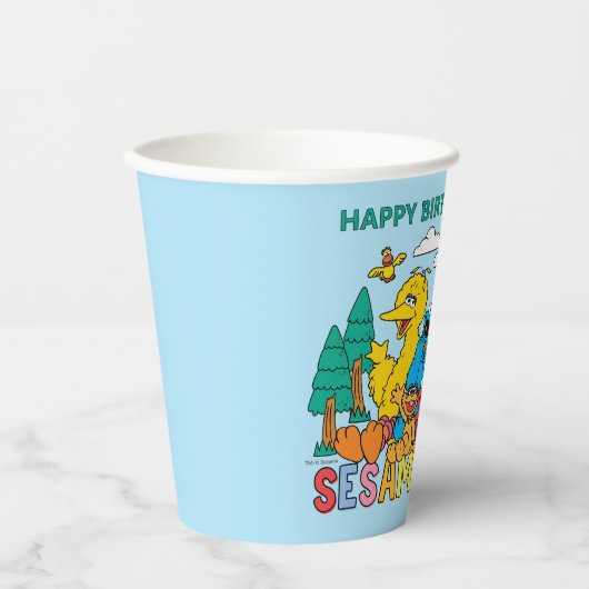 Sesame Street | Rainbow Wave 紙コップ (正面)