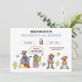 Sesame Street Rodeo Cowboy Birthday  招待状 (スタンド正面)