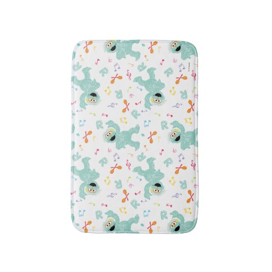 Sesame Street | Rosita Music Scribble Pattern バスマット (正面縦)