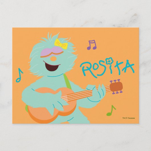 Sesame Street | Rosita Playing Guitar ポストカード (正面)