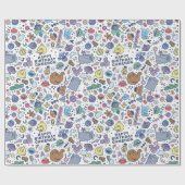 Sesame Street | Sesame Pals Doodle Pattern ラッピングペーパー (フラット)