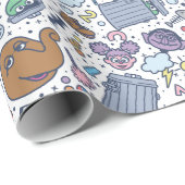 Sesame Street | Sesame Pals Doodle Pattern ラッピングペーパー (ロールコーナー)