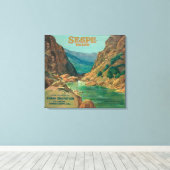 Sespe Orange LabelFillmore, CA キャンバスプリント (インサイチュ (ウッドフロア))