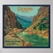 Sespe Orange LabelFillmore, CA ポスター (正面)