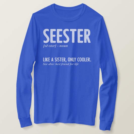 SESTERのフレン最高のド兄弟姉妹 Tシャツ (デザイン正面)
