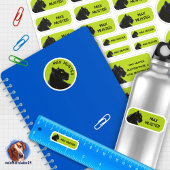 Set - 24 Namensaufkleber Schwarzer Panther grün |  シール