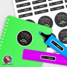 Set - 26 Namensaufkleber Spielecontroller | シール