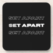 Set Apart Coaster – Christian Home Décor コースター (正面)