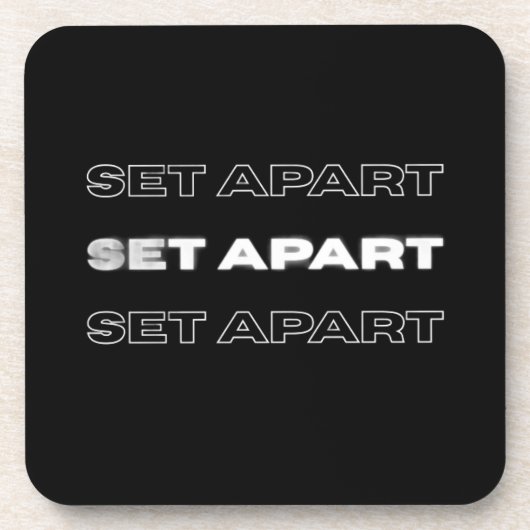 Set Apart Coaster – Christian Home Décor コースター (正面)