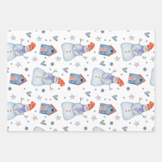 Set de hojas de papel de regalo ラッピングペーパーシート