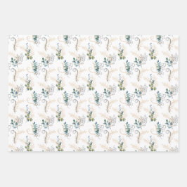 Set de hojas de papel de regalo ラッピングペーパーシート