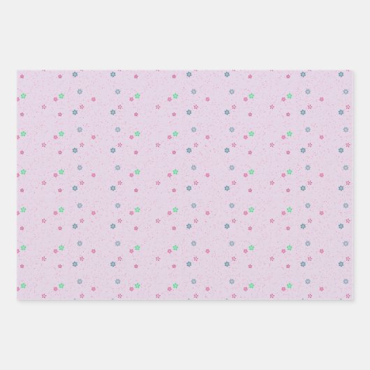 Set de hojas de papel de regalo festivas ラッピングペーパーシート (正面)