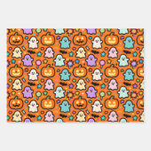 Set de hojas de papel de regalo Magia Espeluznante ラッピングペーパーシート (正面3)