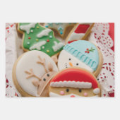 Set de hojas de papel de regalo Navidad ラッピングペーパーシート (正面3)