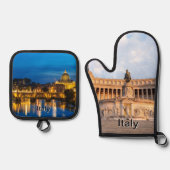 Set De Manoplas Italy kitchen accessories 鍋つかみ&鍋敷きセット (正面)