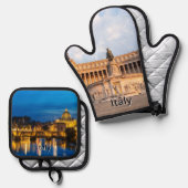 Set De Manoplas Italy kitchen accessories 鍋つかみ&鍋敷きセット (正面/裏面)