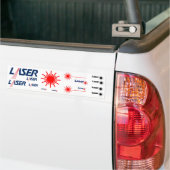 Set de Stickers Laser n°4 バンパーステッカー (トラック上)