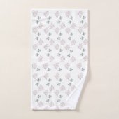 Set de toallas con hojas y ramilletes primav バスタオルセット (ハンドタオル)