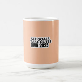 Set Goals. Take Notes. 2025 Mug コーヒーマグカップ