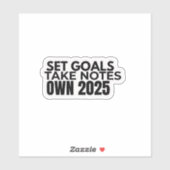 Set Goals. Take Notes. 2025 Sticker シール (シート)