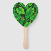 Set of 10 Minimalist Green Leaves Fans - Nature ハンドファン (裏面)