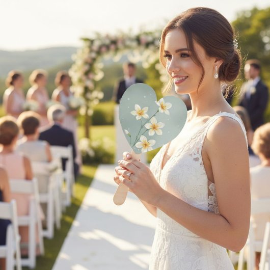 Set of 10 Unique Flower Design Fans - Minimalist  ハンドファン
