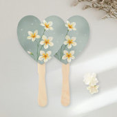 Set of 10 Unique Flower Design Fans - Minimalist  ハンドファン