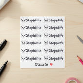 Set of 12 Cute Panda Name Labels シール