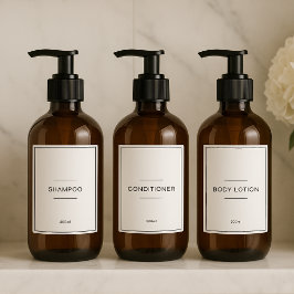 Set of 12 Personalized Waterproof Household Labels シール